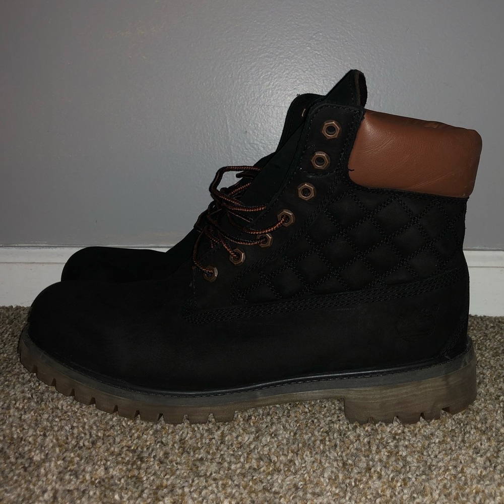 quilted timberland boots.